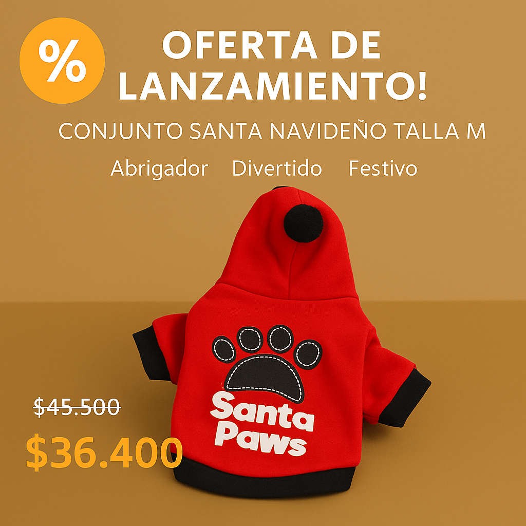 Conjunto santa navideño talla M